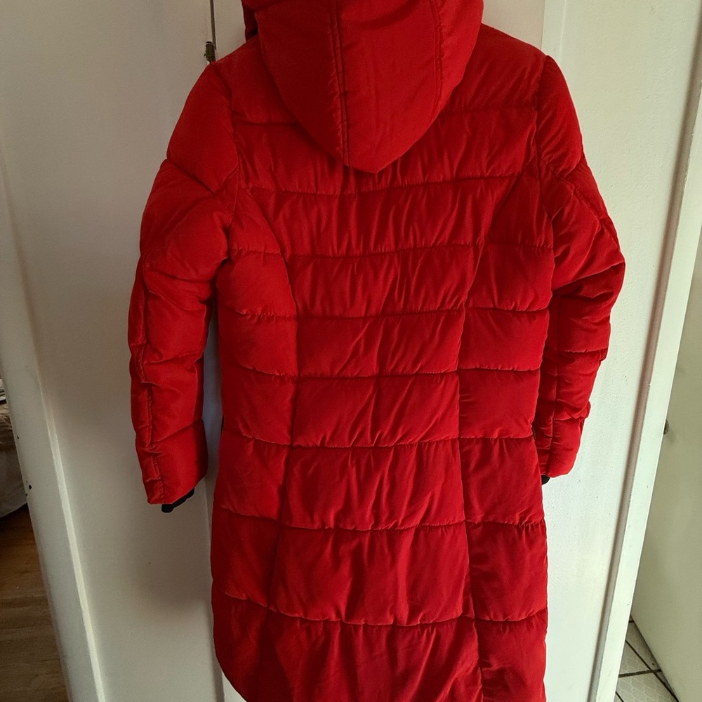 CANADA WeatherGear long length Red Puffer Jacket - Picture 10 of 14